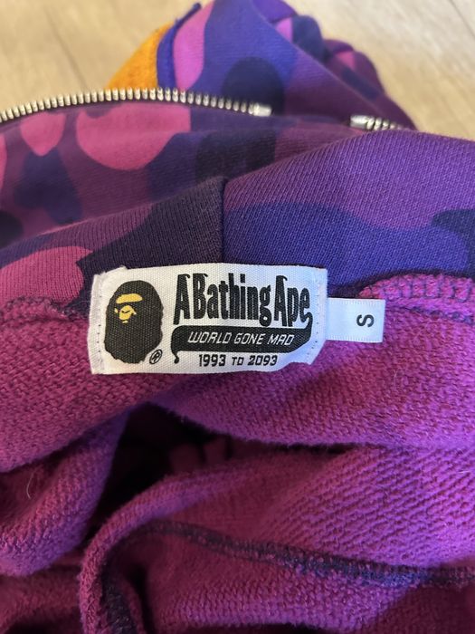 bluza bape shark fioletowa