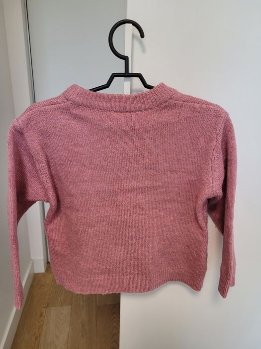 Sinsay Różowy Sweter z Kotem r. 98