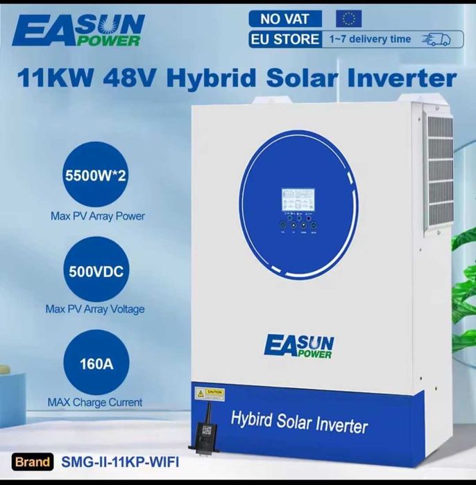 Гібридний,Сонячний ,Автономний інвертор EASUN 11кВт 48В SMG II 11KW