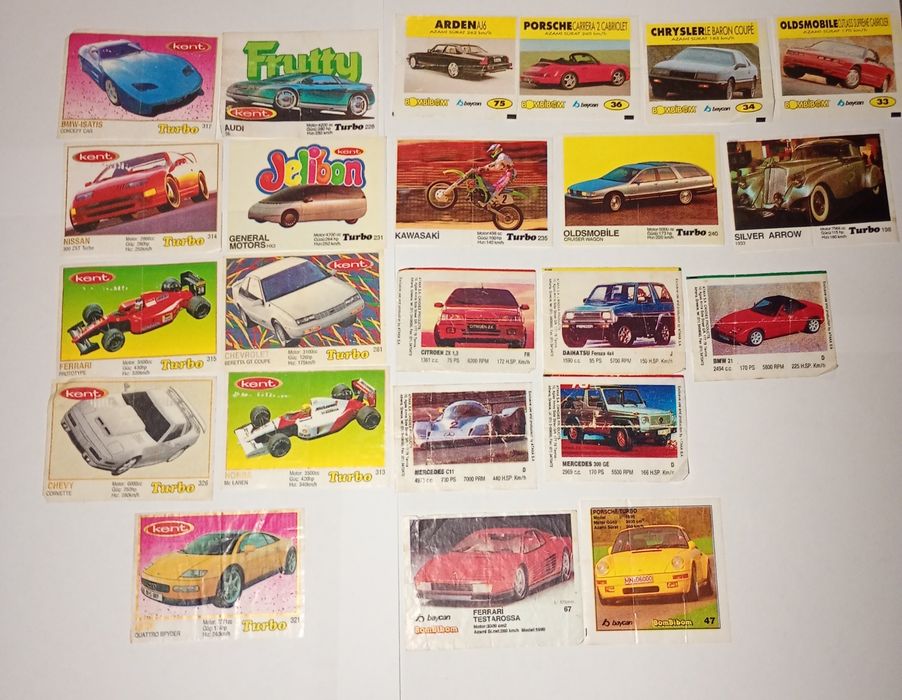 Вкладыши от жвачек