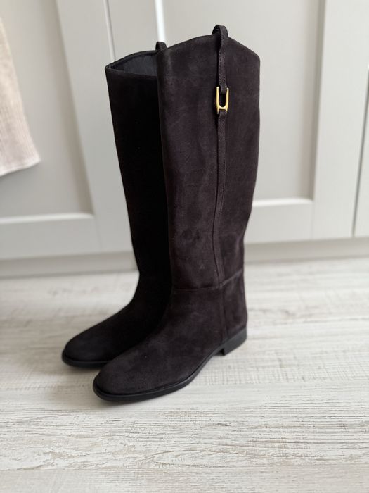 Kozaki zamszowe Zara 39