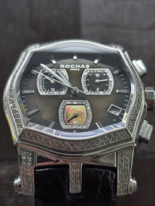 Елітний швейцарський годинник Rochas Paris з діамантами (бриліантами) 1.31 CT