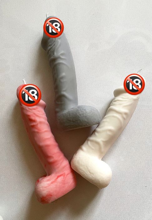 Соевая свечка, свечка пенис, свечка ручной работы, свечка на подарок