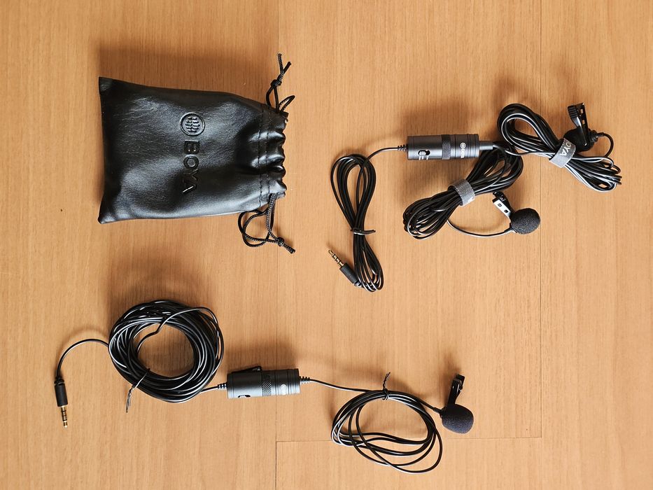 Microfone lavalier com fio BOYA