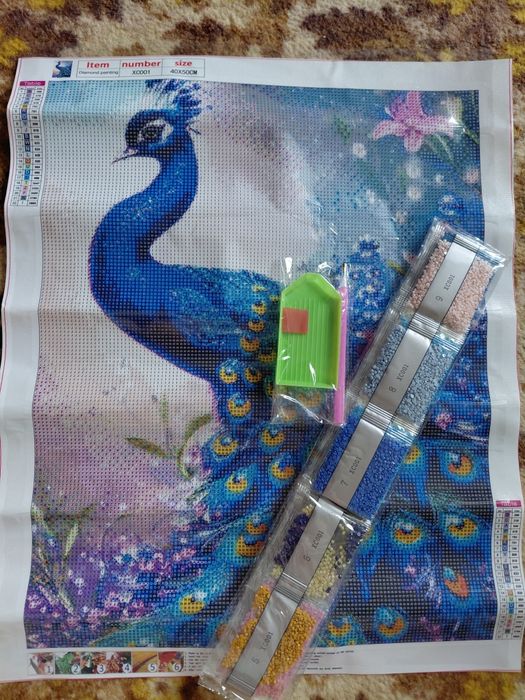 Алмазна мозаїка, картина кристалами