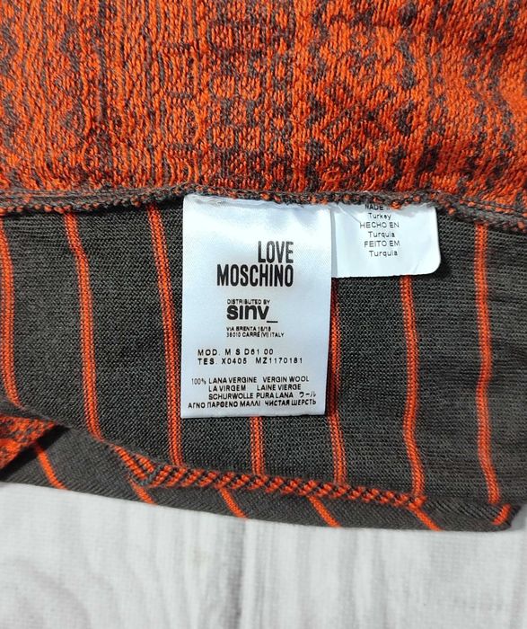 Sweter Love Moschino wełna r. L