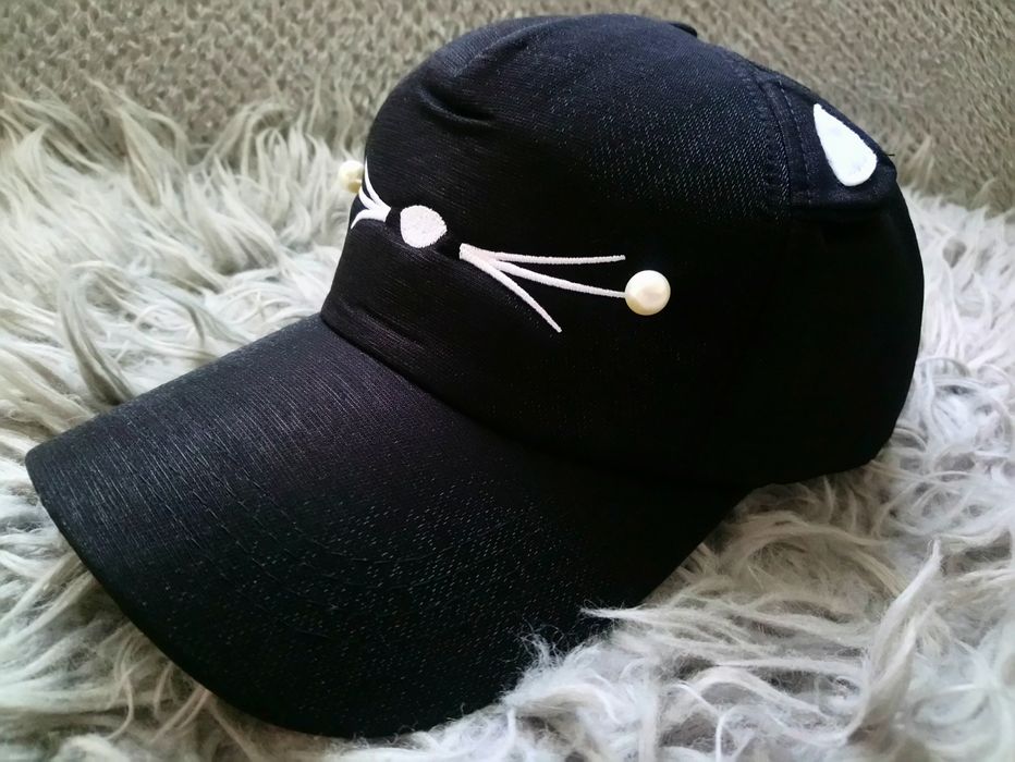 Czapka z daszkiem damska kotek