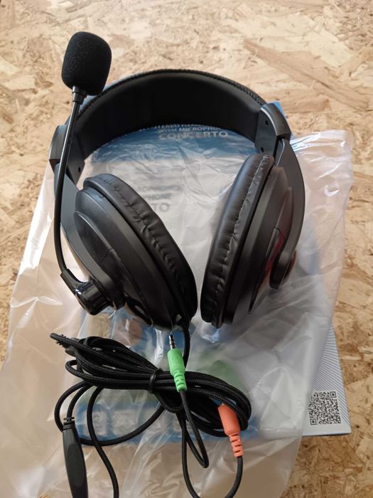 Esperanza Auscultadores c microfone EH103 Stereo Black