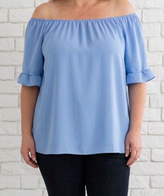 Włoska bluzka hiszpanka plus size XXL 46 48 50
