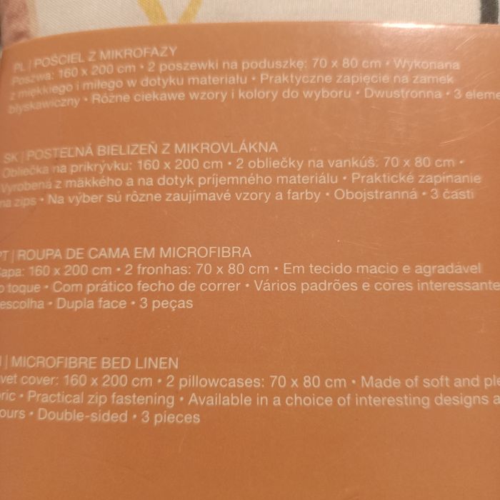 Pościel dwustronna z mokrofazy 160x200