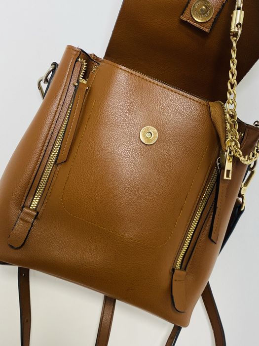 Женская кожаная сумка рюкзак Chloe