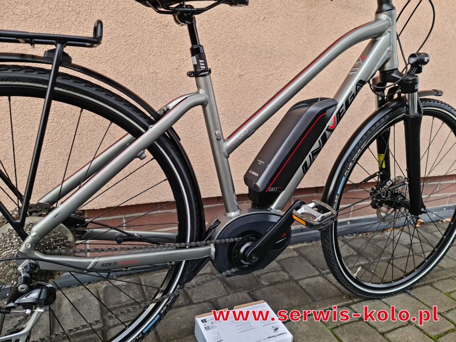 Rower elektryczny damski damka UNIVEGA koła 28 SHIMANO ALIVIO okazja