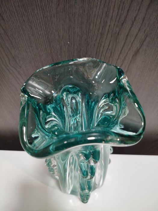 Ваза чешские стекло 28 см