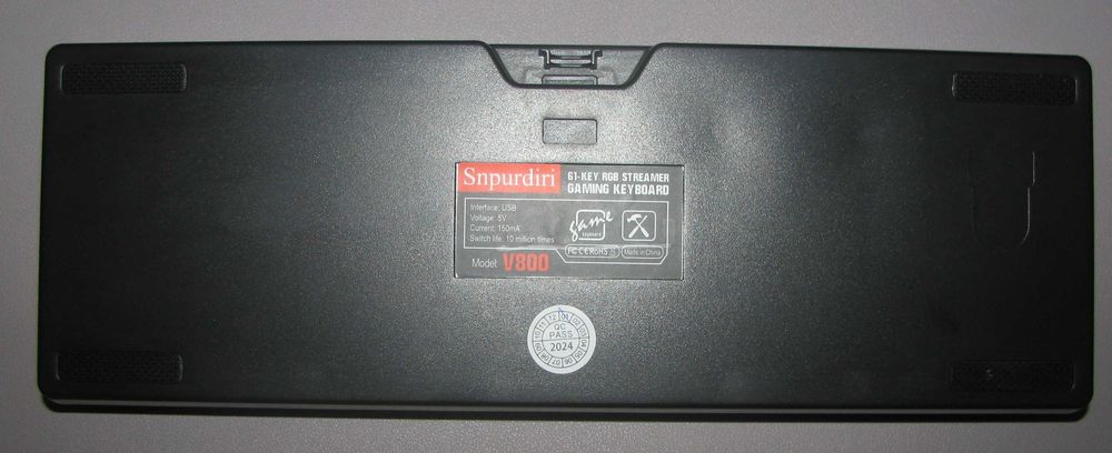 Проводная игровая  клавиатура Snpurdiri 60% RGB Mini с подсветкой