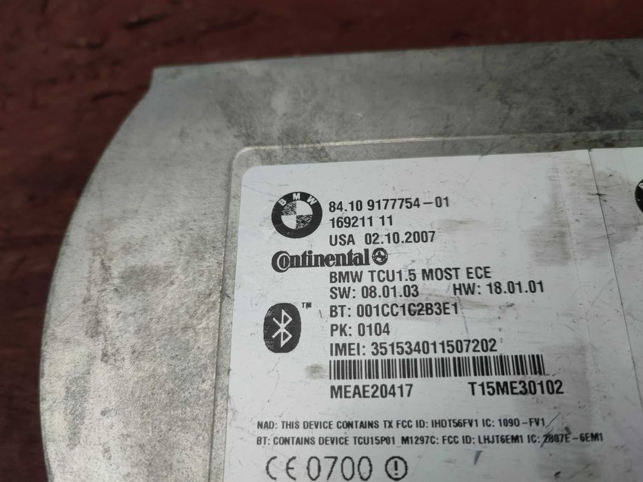 BMW E90  F10 /E84 ORYGINALNY MODUŁ Sterownik Bluetooth / sterujący OEM