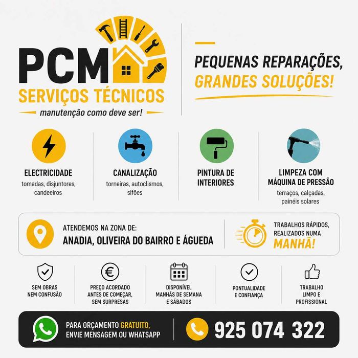 Bricolage | Pequenas Reparações | Orçamento Presencial