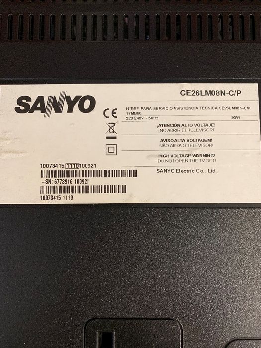 Fonte Alimentação Tv Led Sanyo CE26LM08N C/P Vestel
