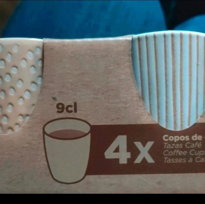4 copos para café
