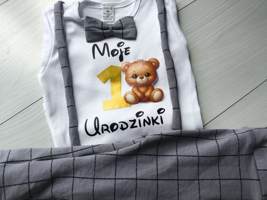 Komplet na pierwsze urodziny dla chłopca rok