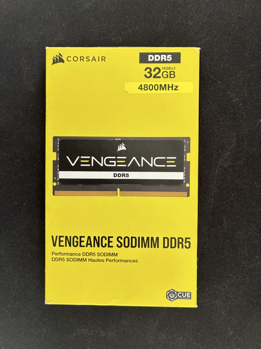 Pamięć RAM Corsair Vengeance DDR5 SODIMM 32GB (2 x 16GB) 4800 do laptopa laptopowa