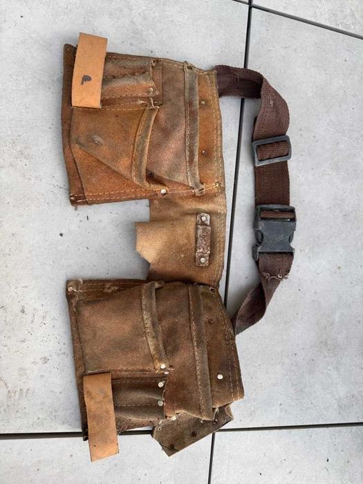 Pas narzędziowy skórzany monterski