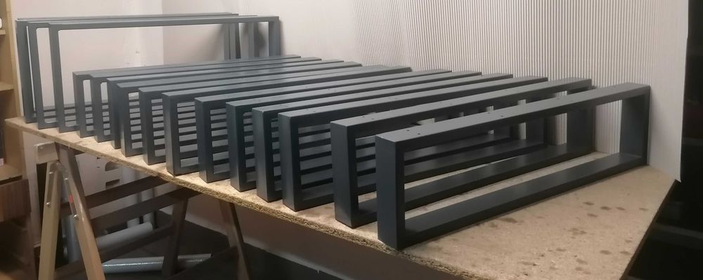 Nogi, Noga Loft profil 80x20 wymiar 72x70, stół, biurko,konsola