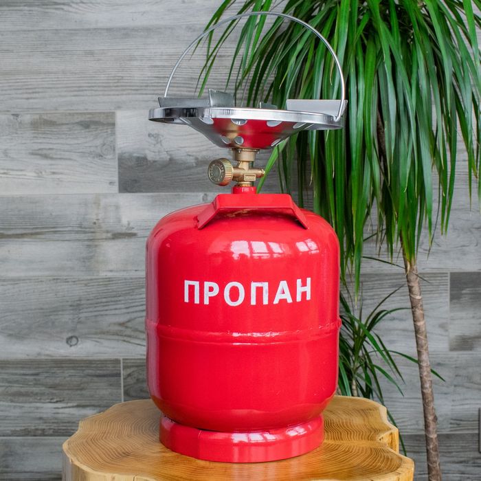 Газовый баллон туристический 8л с горелкой,конфоркой/примус,балон газо ...