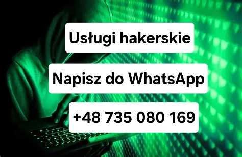 Usługi hakerskie, pomoc, hakowanie, kontrola dostępu, WhatsApp, haker