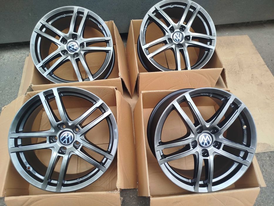 A809# Alufelgi 18" 5x112 et38 8J Vw Arteon Caddy Golf, Jetta, Passat,
