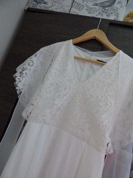 suknia ślubna boho koronka 34 trendyol sesja