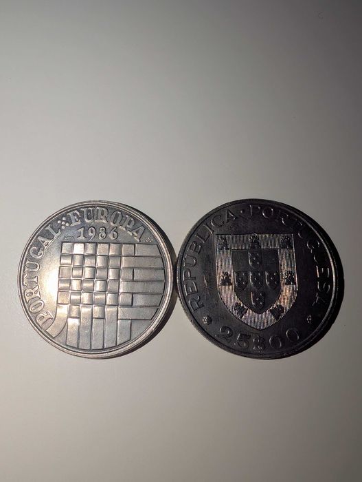 Moeda 25 Escudos - Adesão à Europa - CEE