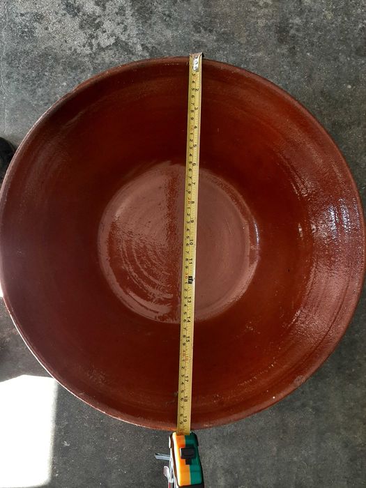 Alguidares antigos de barro. Lote de 8.