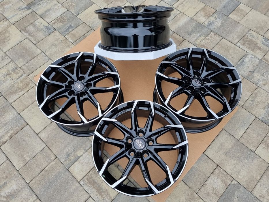 Subaru 17" Nowe Felgi alu 5x114,3 Forester Levorg Outback Czarne/Poler