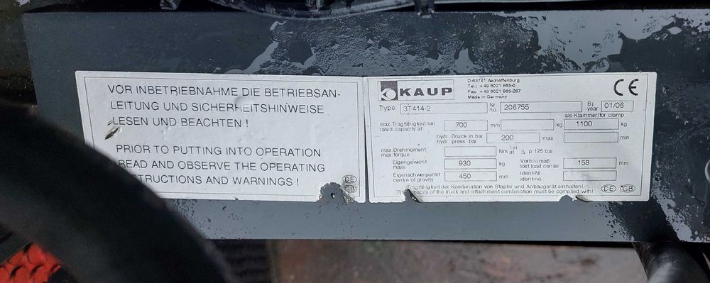 Chwytak do bel Makulatury AGD Styropianu Kartonów Kaup 3T414 -2