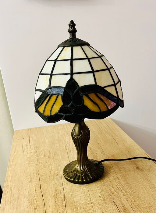 Lampa stołowa witrażowa Tiffany - stan idealny