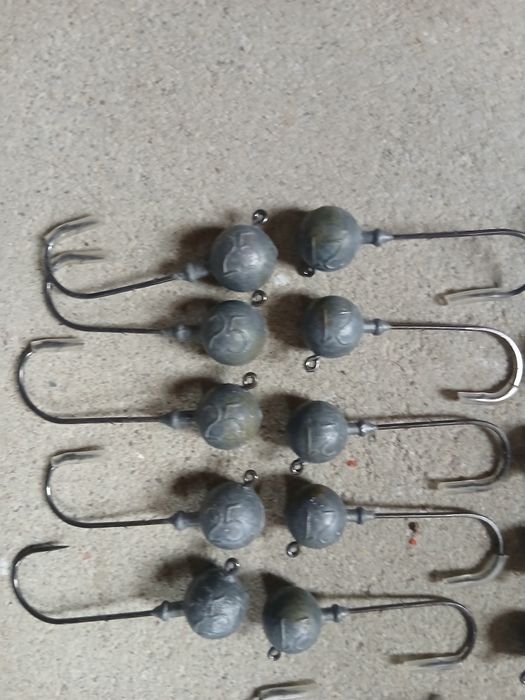 20 nowych główek jigowych 17 g 21g i 25g