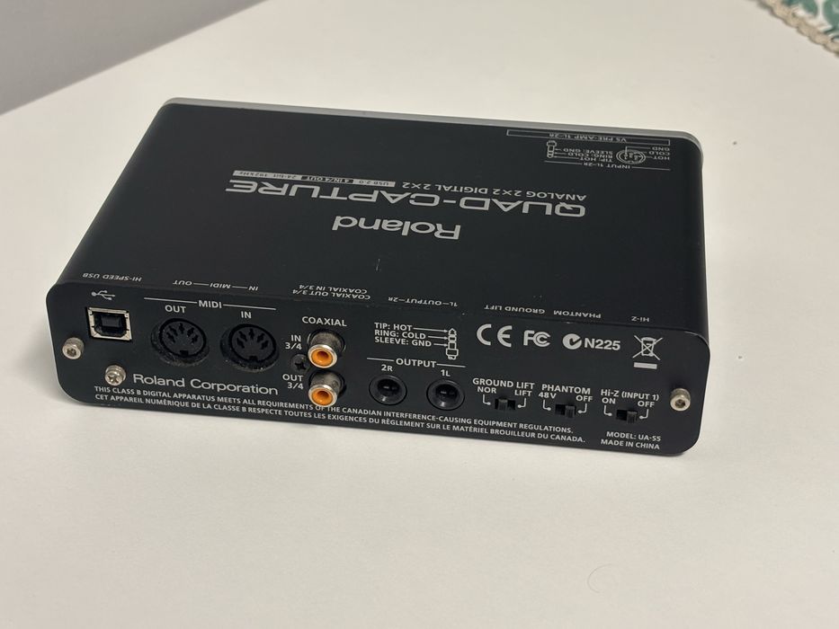 Roland quad capture - Interface gravacao audio