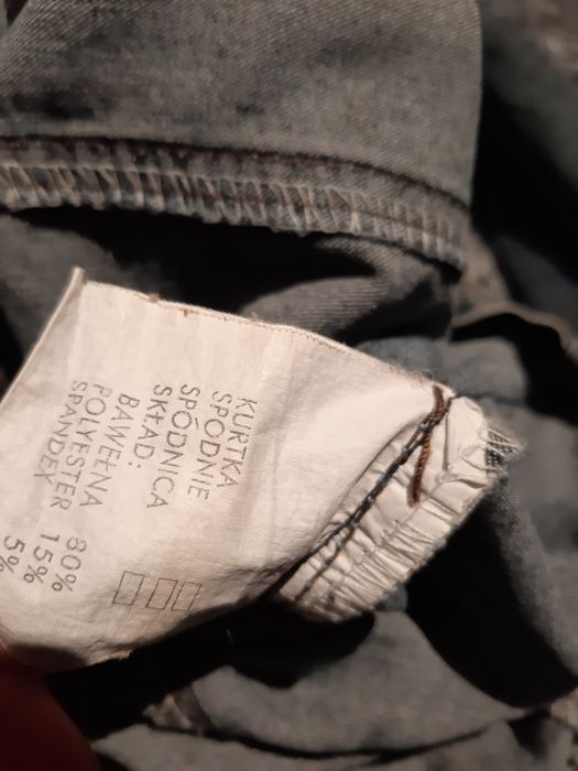 Kurtka xxl katana jeansowa cienka bluzka koszula damska boho kurteczka