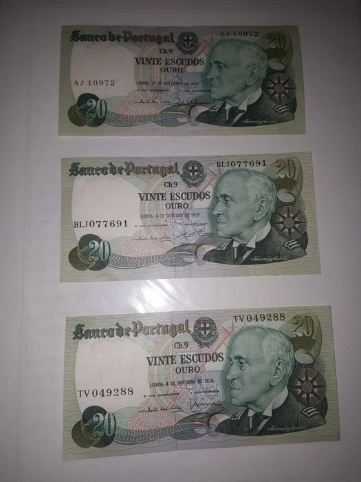 Nota de 20 escudos 1978