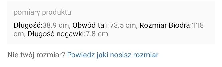 Nowe spodenki M, Shein