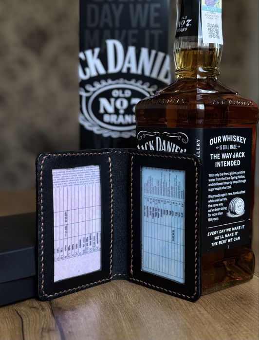 Обкладинка для посвідчення id карти, натуральна шкіра ручна робота