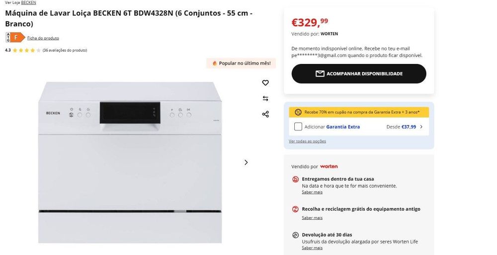 Lava loiça becken 6 conjuntos