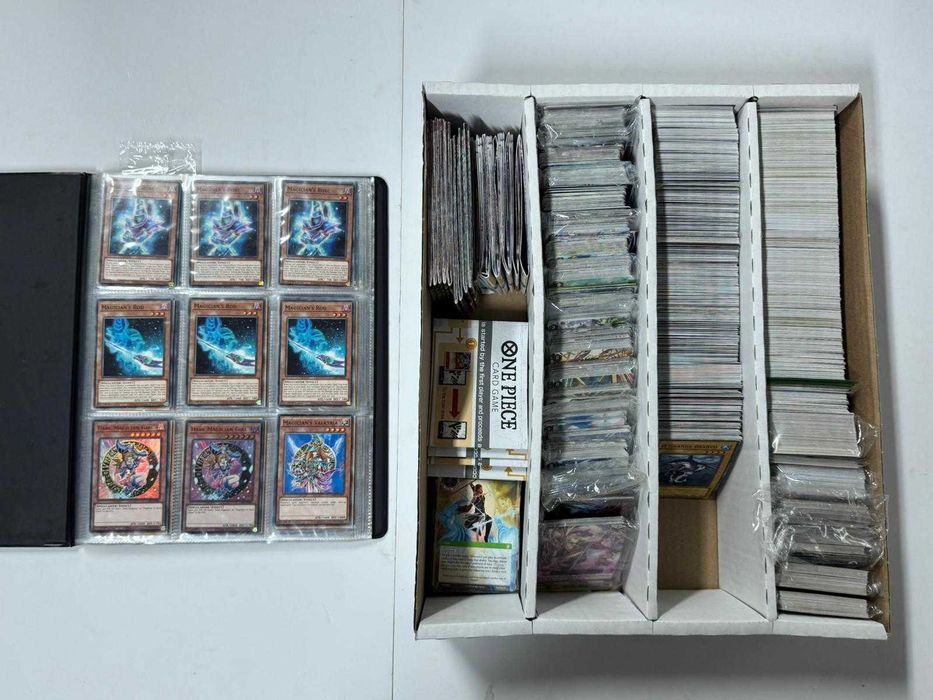 Bulk Cartas de Pókemon / Yugi-oh / One Piece / Vanguard + Binders