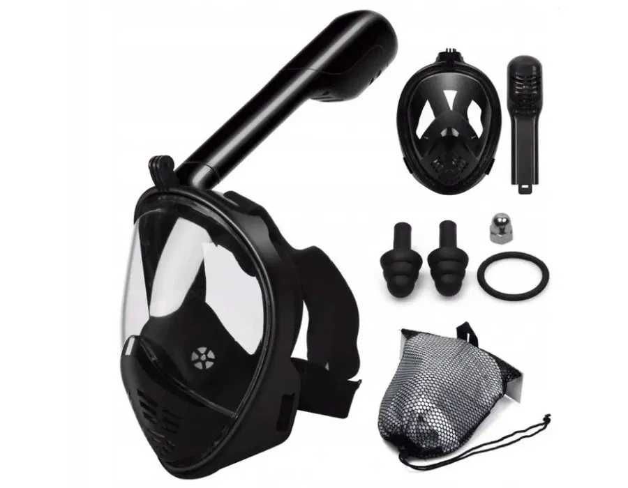 NOWA ! Maska do nurkowania snorkelingu PEŁNOTWARZOWA składana S/M L/XL