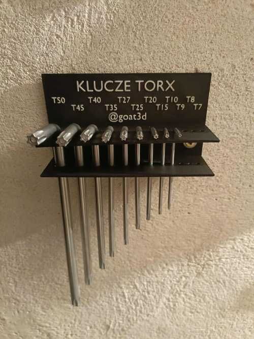 Organizer na klucze TORX (PLA) - DRUK3D