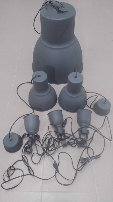 Lampa żyrandol kinkiet plafon ikea hektar duża średnia