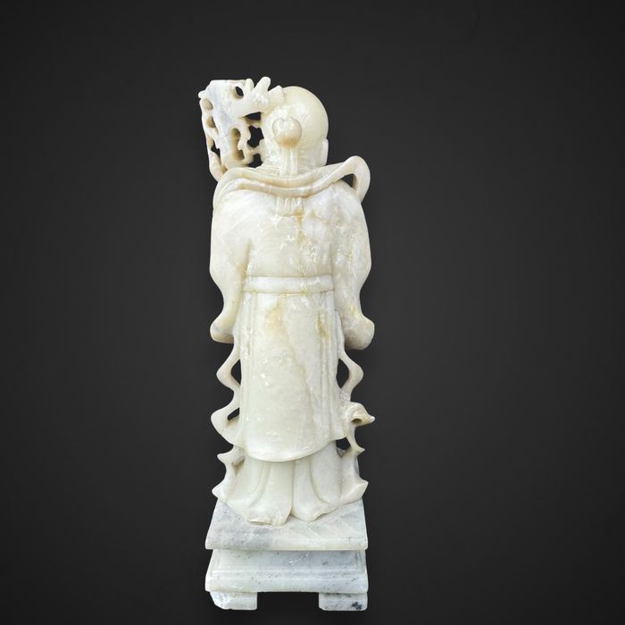 Figurka chińska Bóg Shou Lao kamien mydlany  B41/062113