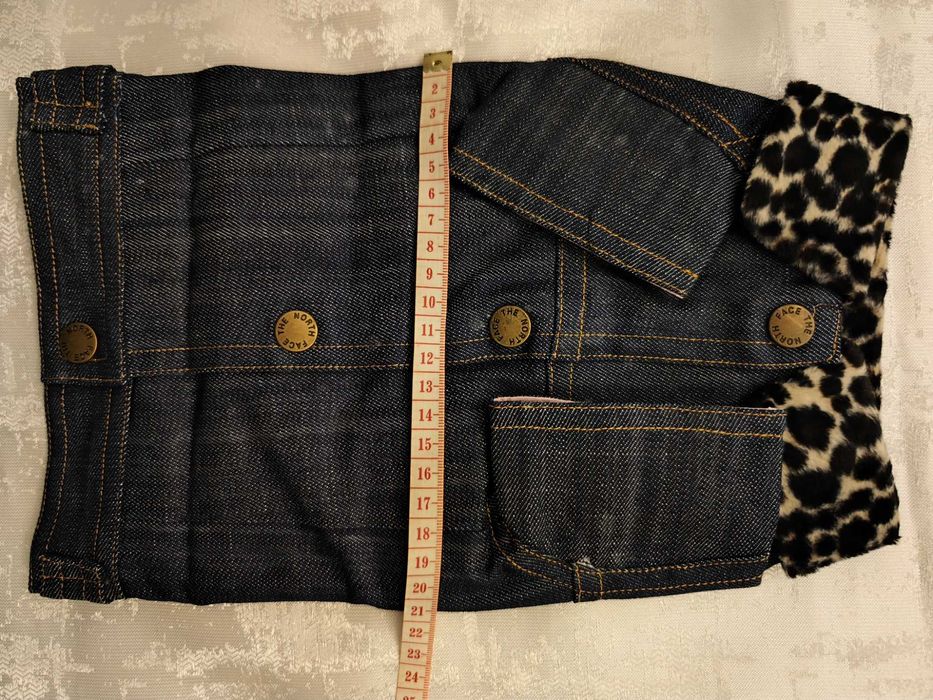 Casaco de Ganga para Cão com Gola de Pelo – Size: 12