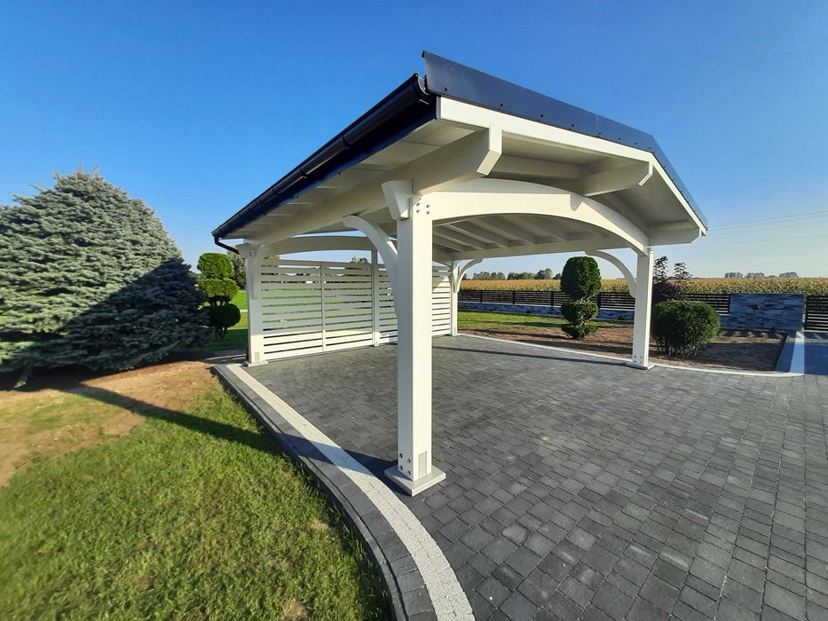 Wiata garażowa drewniana ITALIA 6M BSH