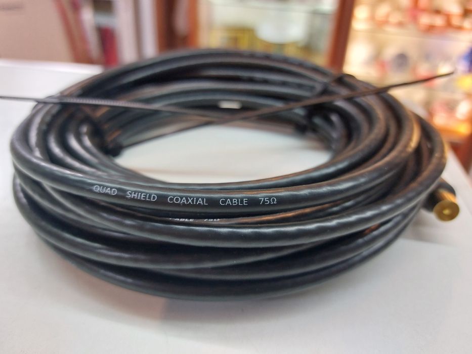 Kabel 10 metrów Quad shield coaxial cable 75